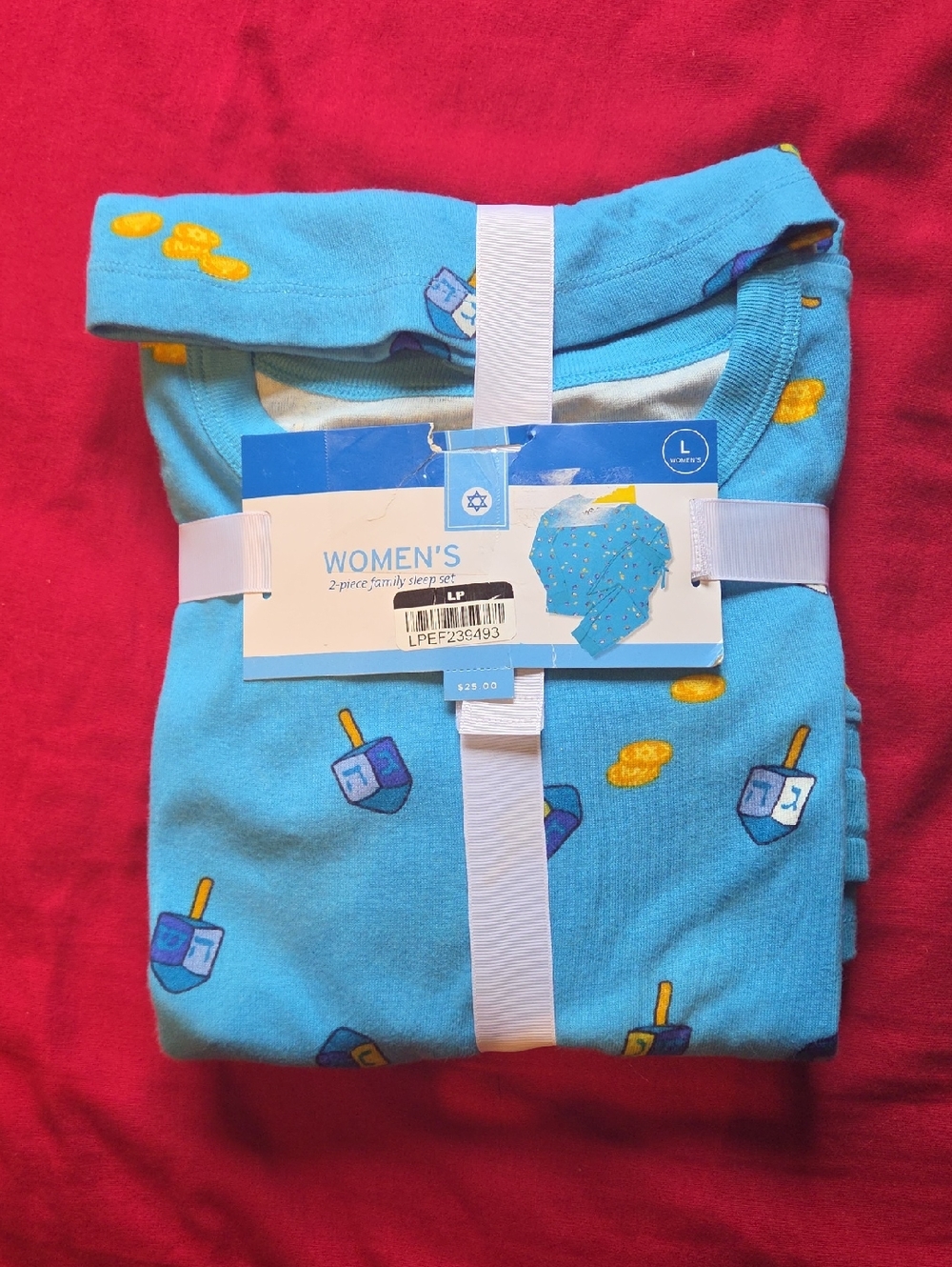 Carter's Light Blue Dreidel and Gelt Two-Piece Pajama Set